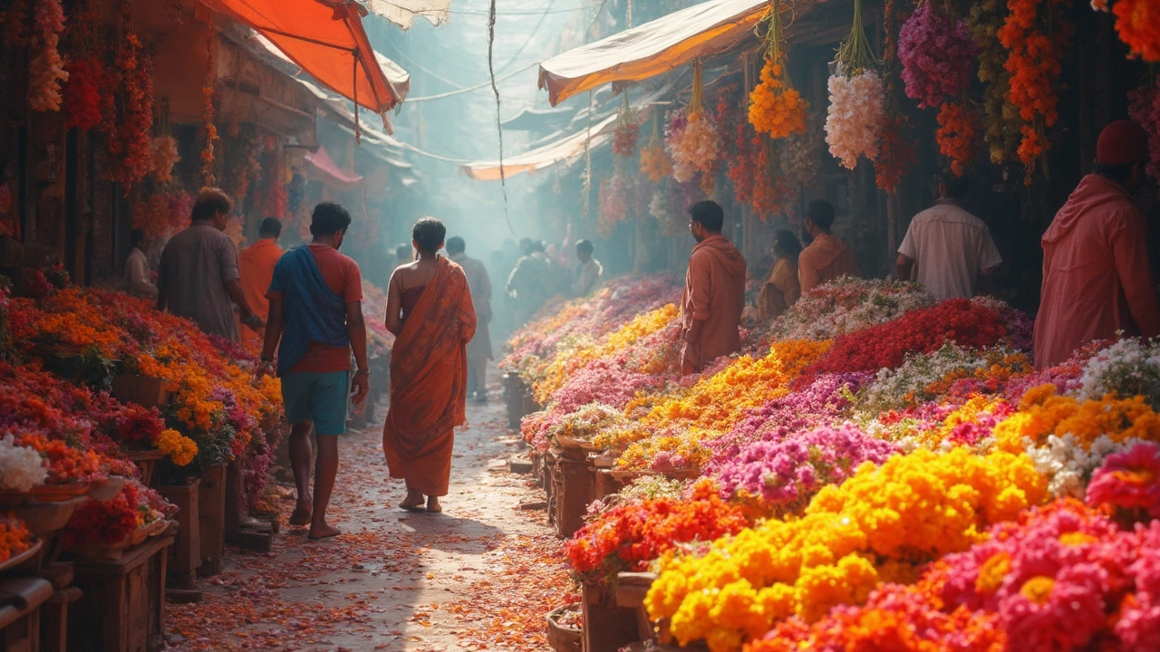 Discovering Asia's Largest Flower Market in India